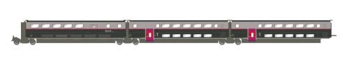 Jouef HJ3016 TGV Duplex Carmillon Zwischenwagen 2x 1.Klasse  1x Bar  Ep.VI